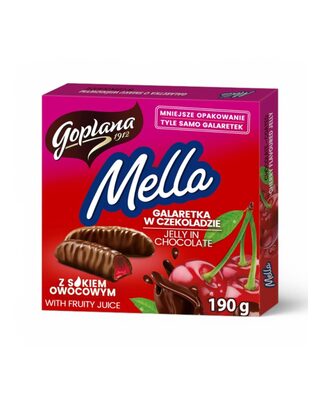 Candies "JELLY IN CHOCOLATE" cherry flavor 190 g