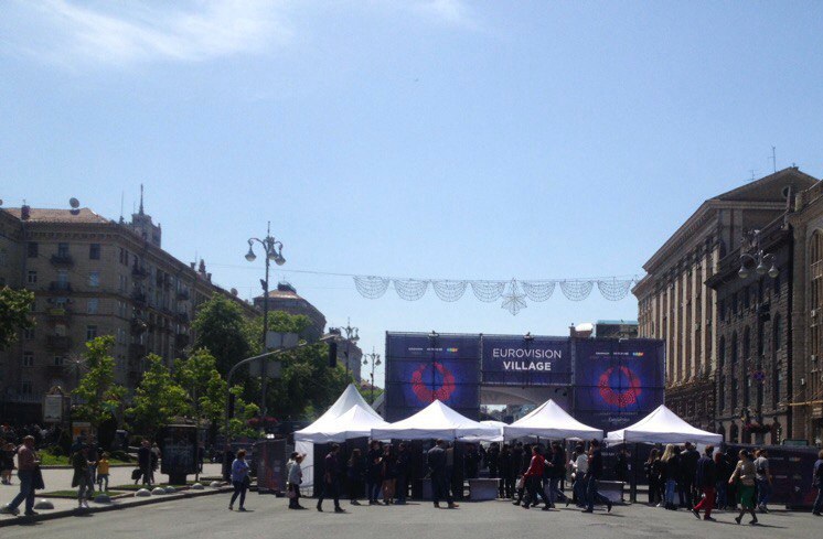 В центре столицы открыли фан-зону Eurovision Village