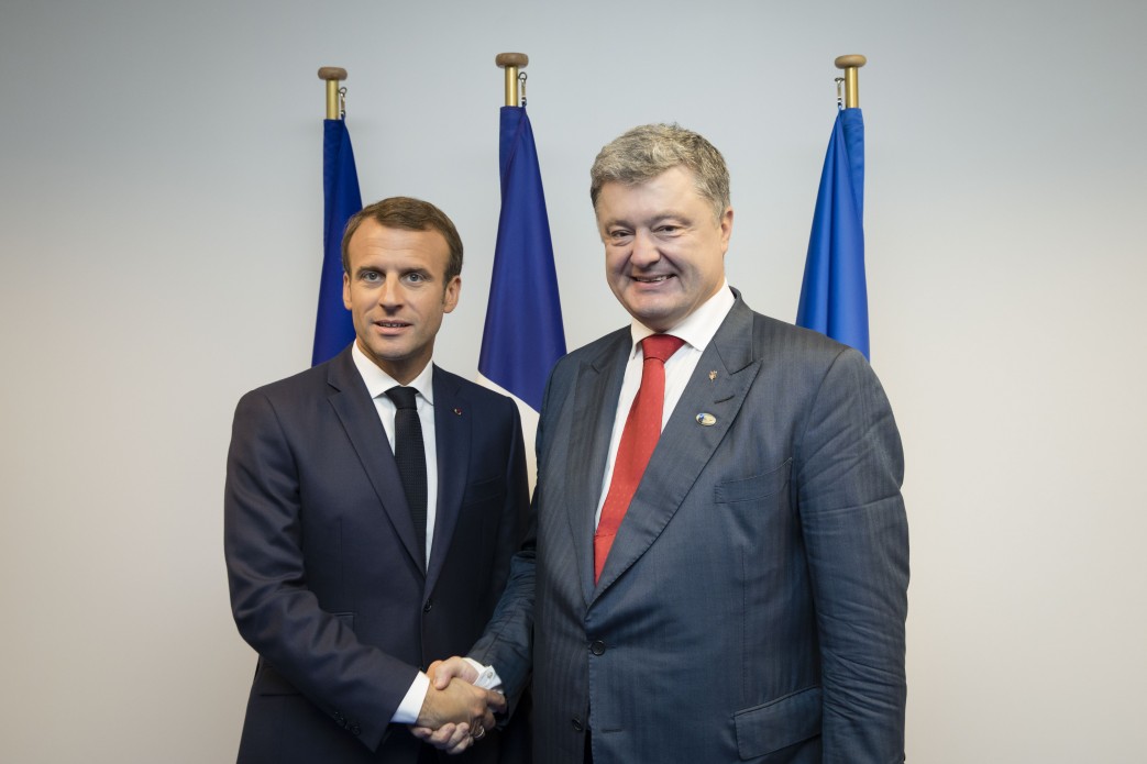 Президент Украины провел встречу с Президентом Франции