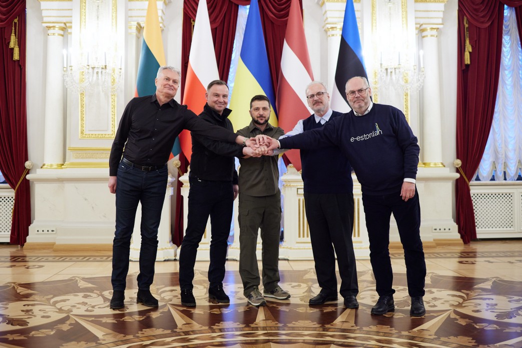 «Справжні друзі України»: Володимир Зеленський зустрівся з президентами Польщі, Литви, Латвії й Естонії