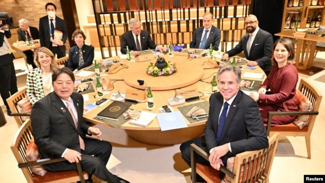 Министры G7 договорились в дальнейшем усиливать санкции против России и поддерживать Украину – МИД Японии