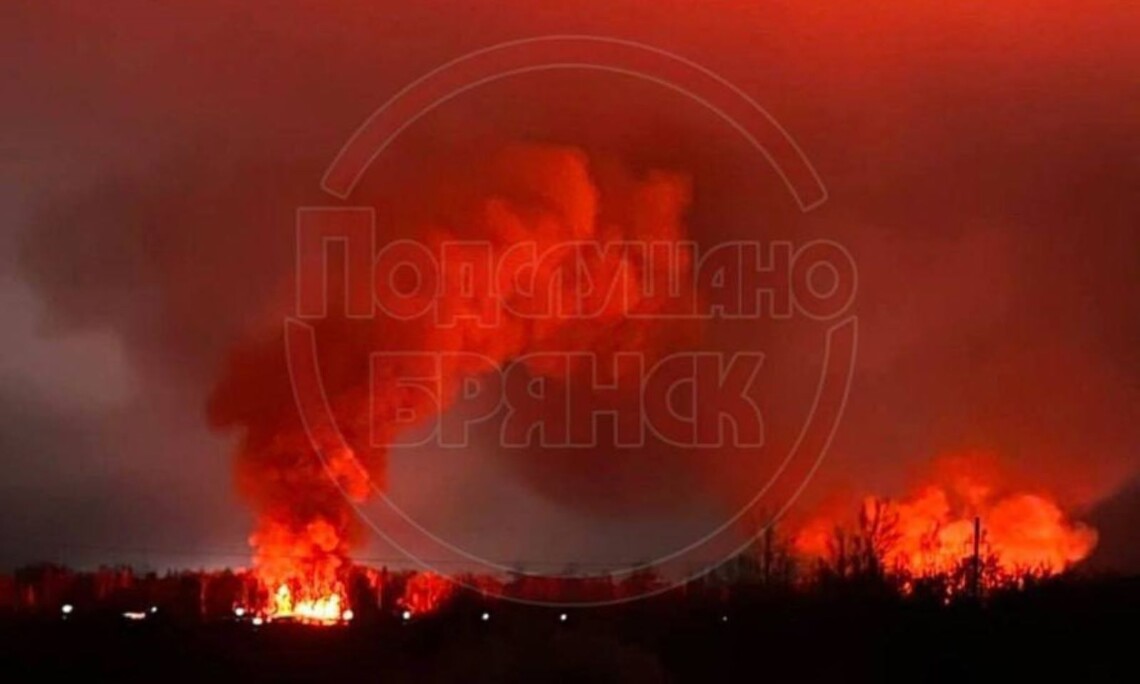 На рознесеному вибухом у Брянській області складі були боєприпаси, ракети до РСЗВ та КАБи, – ЦПД