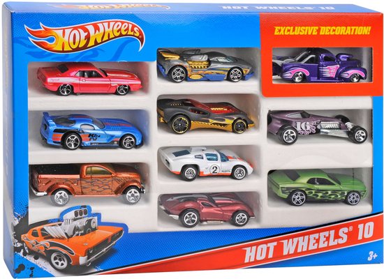 Hot Wheels Gegoten automodel set 1:64 10 st 54886