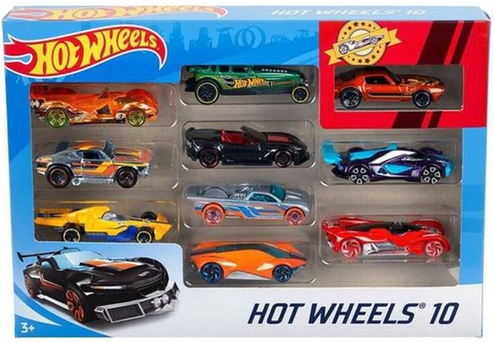 Hot Wheels Gegoten automodel set 1:64 10 st 54886