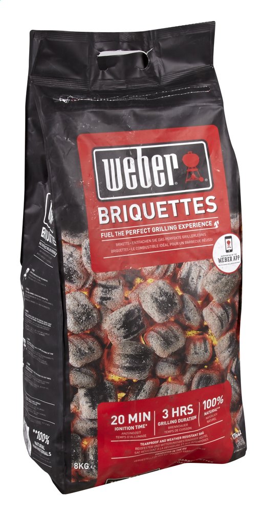 weber briketten houtskool barbecue 8kg