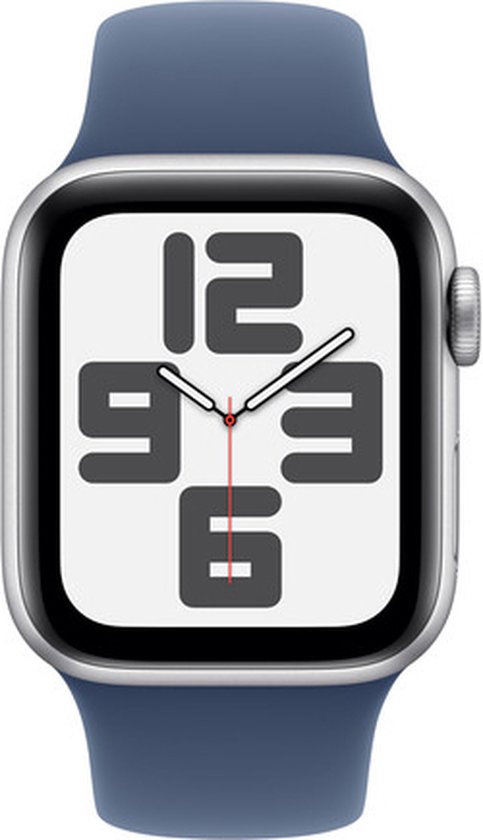 Apple Watch Se GPs + Cellular 40mm Silver Aluminium Case Denim Sport Band S/m
