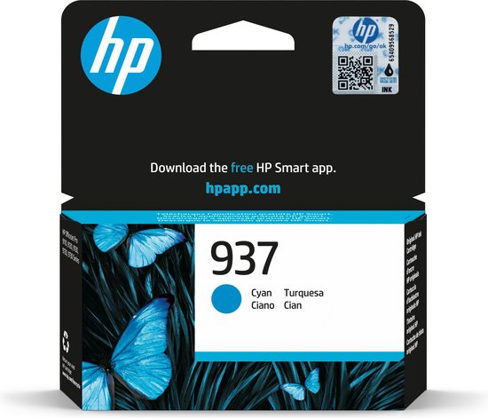 HP Inkpatroon 937 Cyaan (4s6w2ne#301)