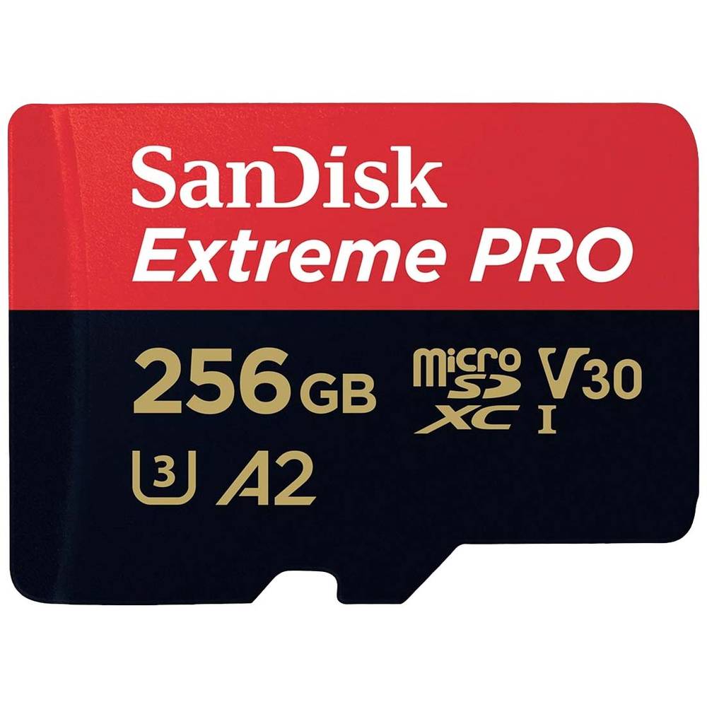 SanDisk Extreme PRO microSDXC-kaart 256 GB Class 10 UHS-I Schokbestendig - Waterdicht