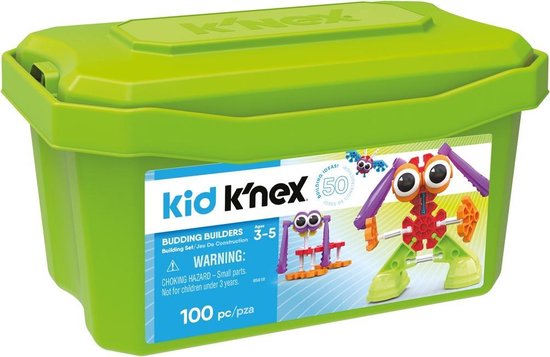 K'NEX Bouwset kid met opbergdoos 40,6 x 19,4 cm 100 stukjes