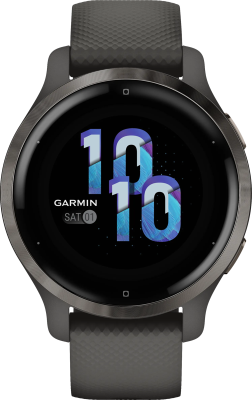 Smartwatch Garmin Venu 2S Grey Collection met donkergrijze band
