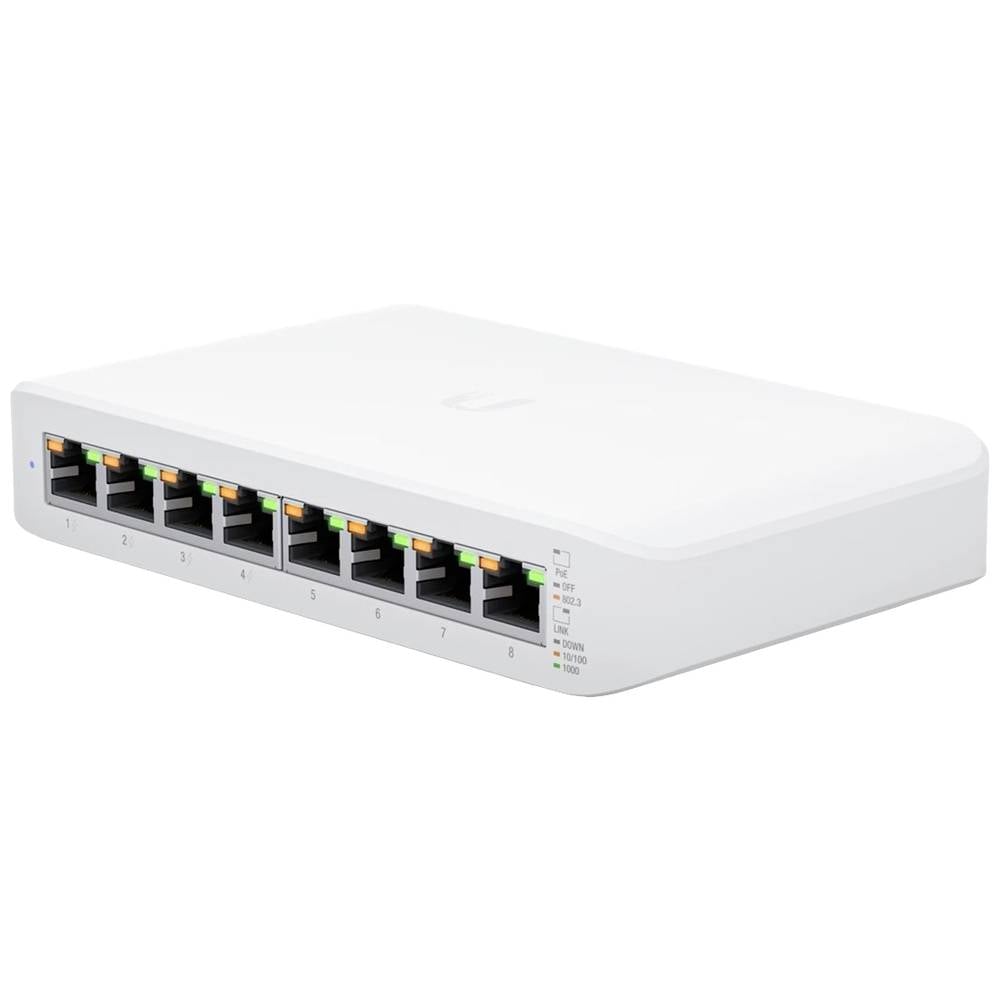 Ubiquiti UniFi Switch Lite USW-Lite-8-POE - Switch - Beheerd - 8 x 10/100/1000 (4 PoE+) - desktop