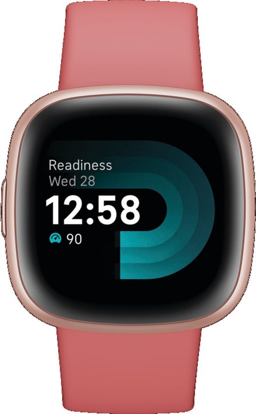 Fitbit Versa 4 - Smartwatch dames en heren - Roze