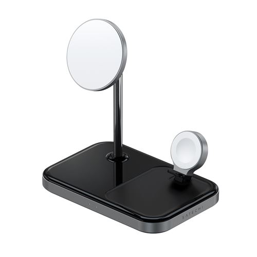 Satechi ST-WMCS3M - Draadloze oplaadstandaard - 3-in-1 - 15 Watt - voor Apple AirPods; AirPods Pro; iPhone 12
