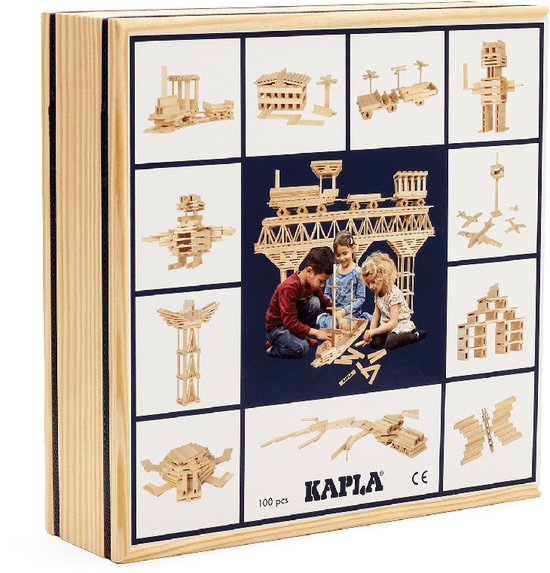 KAPLA - KAPLA Kleur - Constructiespeelgoed - 100 Plankjes