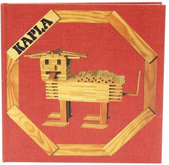 KAPLA - KAPLA Kleur - Constructiespeelgoed - Rood - Voorbeeldboek