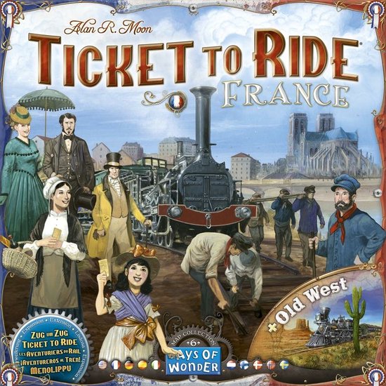 Strategiespel Asmodee Les Aventuriers du rail France Old West
