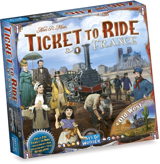 Strategiespel Asmodee Les Aventuriers du rail France Old West