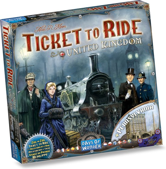 Days of Wonder - Ticket to Ride UK & Pennsylvania - Uitbreiding - Bordspel