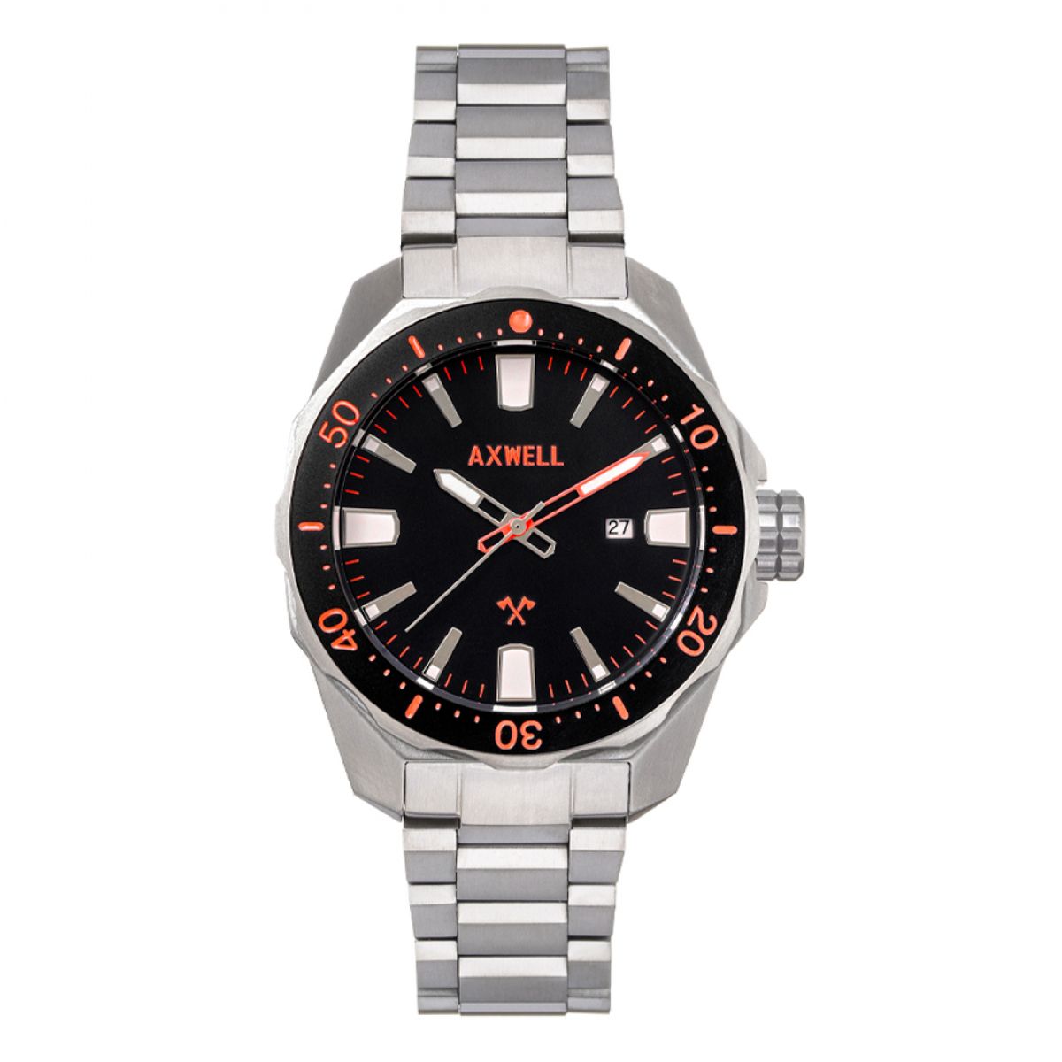 Axwell Timber AXWAW107-2 Heren Horloge 44mm 20 ATM