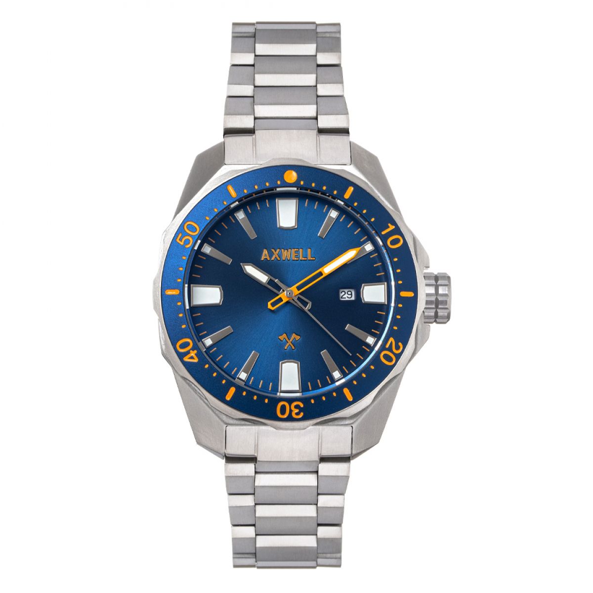 Axwell Timber AXWAW107-3 Heren Horloge 44mm 20 ATM