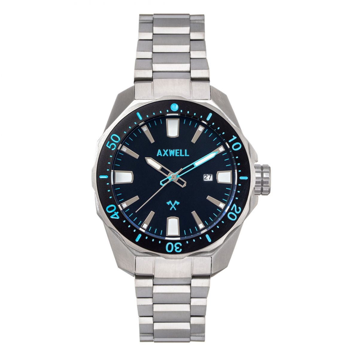 Axwell Timber AXWAW107-4 Heren Horloge 44mm 20 ATM