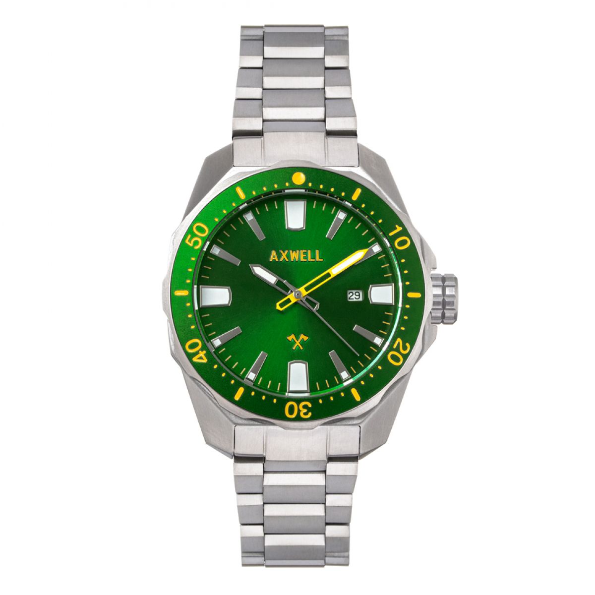Axwell Timber AXWAW107-5 Heren Horloge 44mm 20 ATM
