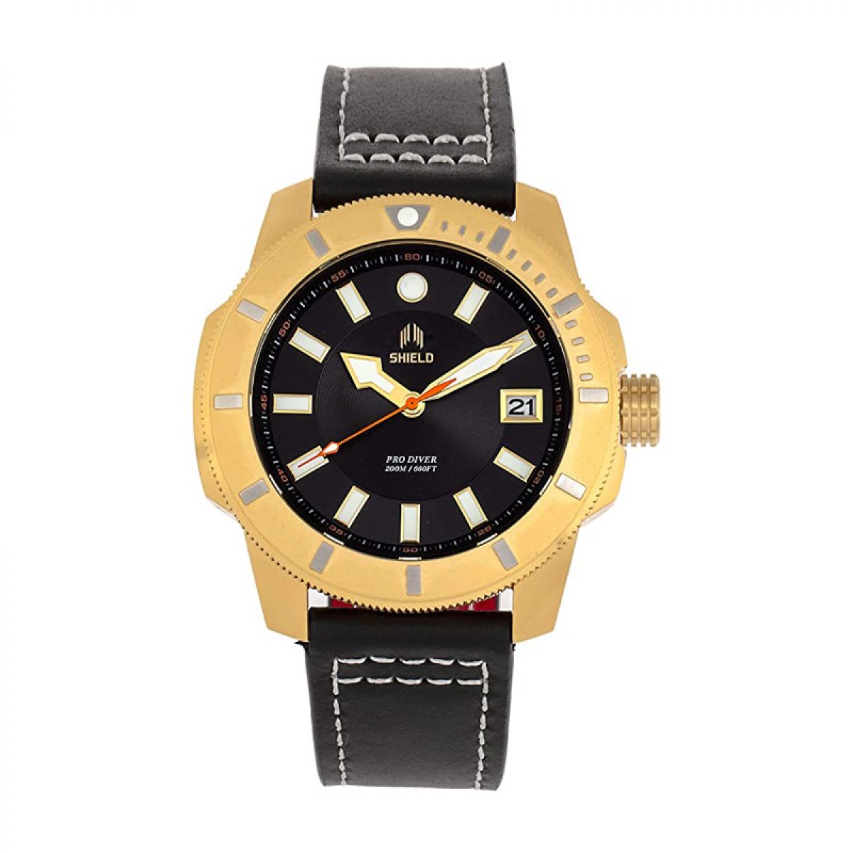 Shield Shaw Diver Leer Staal | SLDSH106-04