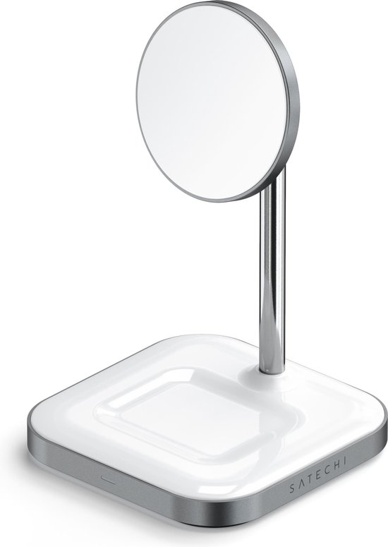 Satechi - Oplaadstandaard - 7.5 Watt (magnetisch) - voor Apple AirPods; AirPods Pro; iPhone 12