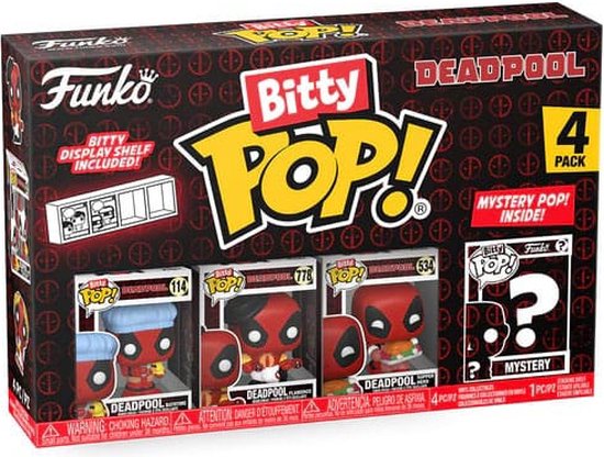 Funko Bitty Pop Figuur Deadpool Badtijd 4K