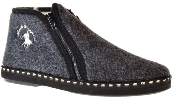Hush Puppies -Heren - grijs donker - pantoffels & slippers - maat 46