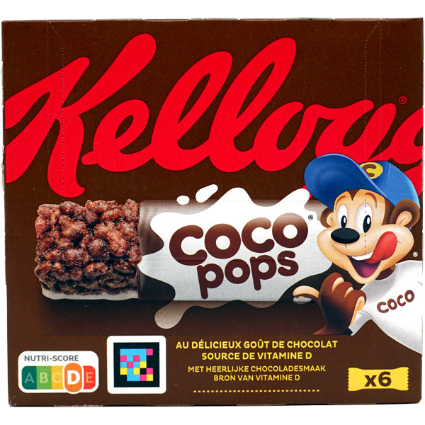 2x Kellogg's Coco Pops graanrepen 6x20g