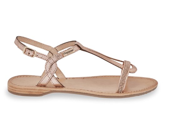 Les Tropeziennes Dames Sandaal Hamastar Or Rose | Rosegold | Maat: 37