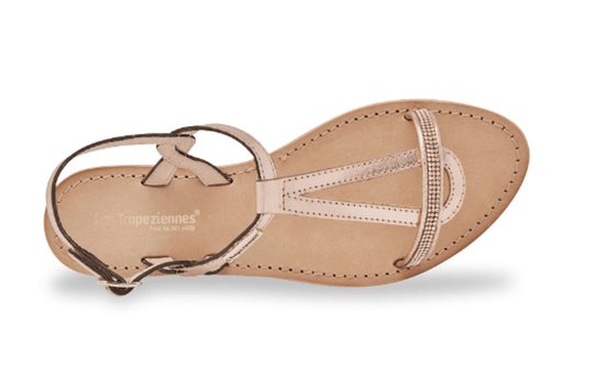 Les Tropeziennes Dames Sandaal Hamastar Or Rose | Rosegold | Maat: 38