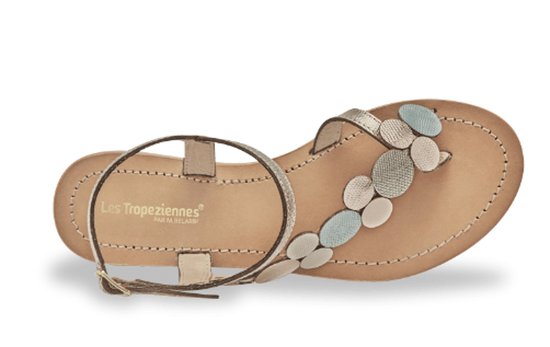 Holly platte leren sandalen