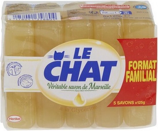 Le Chat - Zeep Blok Glycerine - 5 x 125g