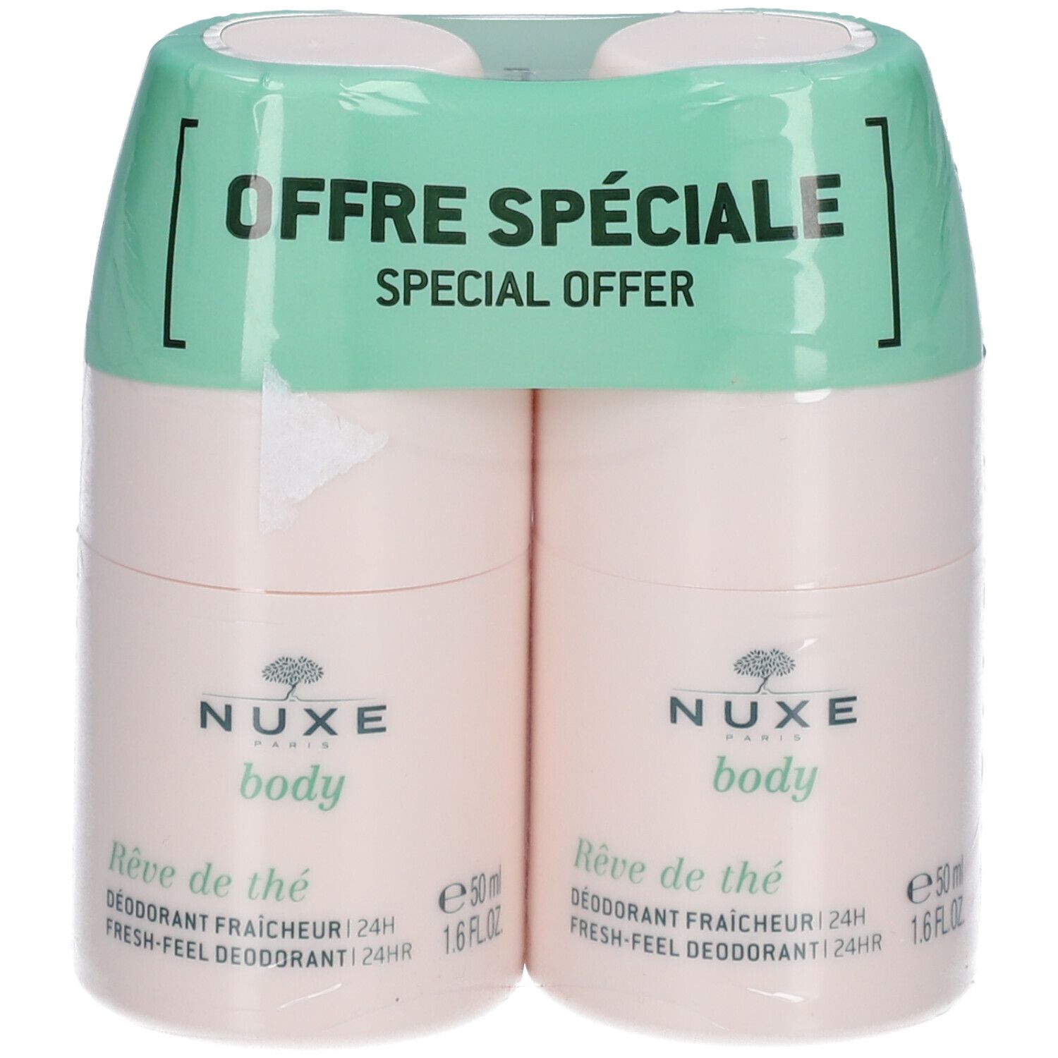Nuxe Body Rêve de Thé Verfrissende Deodorant 24U DUO | 2 x 50 ml PROMO