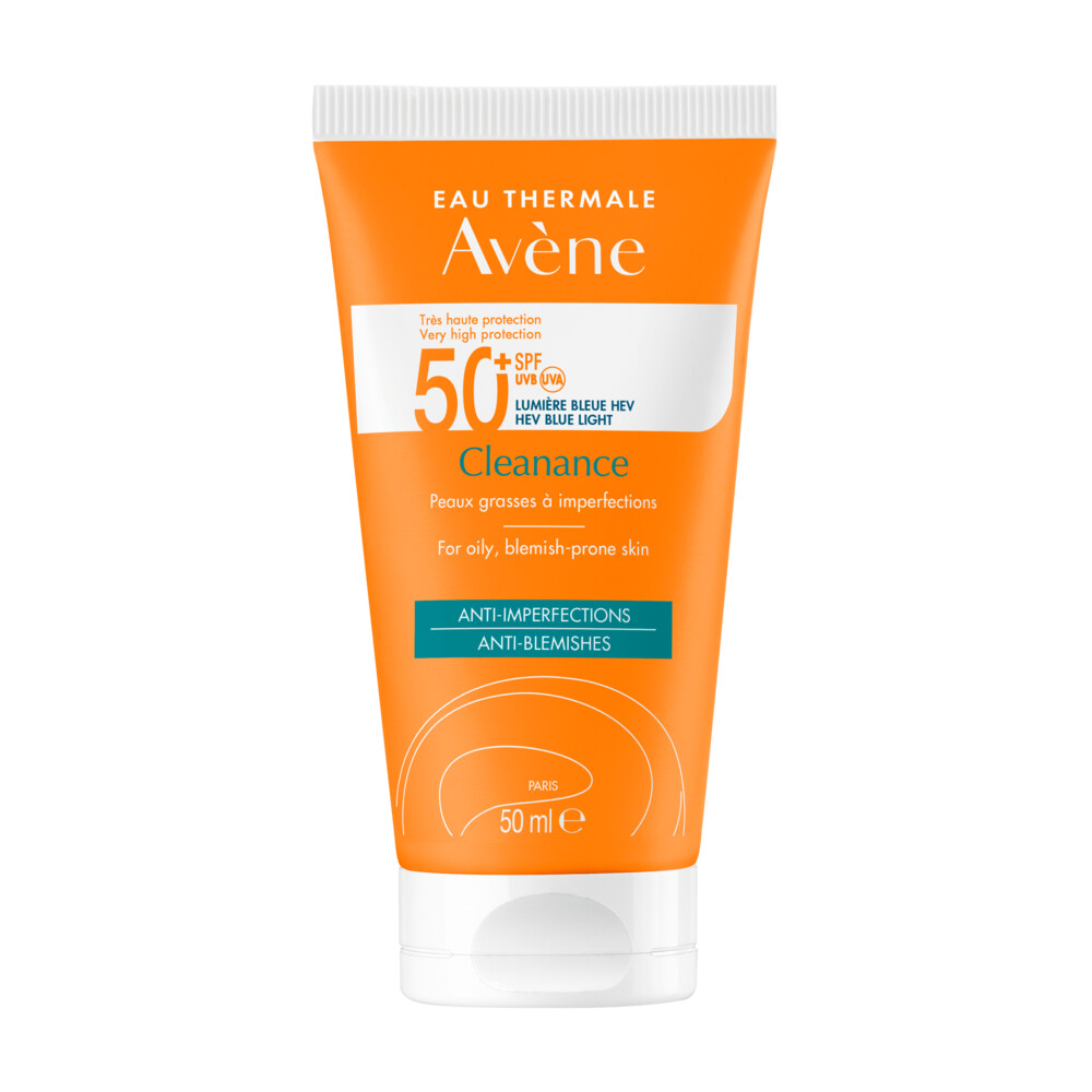 Avène Cleanance Zonnecrème SPF50+ - Vette Huid - 50ml