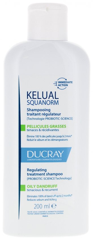 Ducray Kelual Squanorm Shampoo Vette Schilfers 200ml