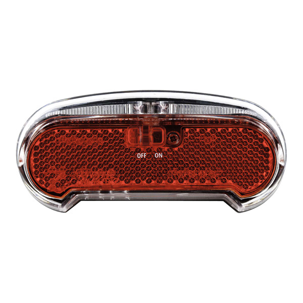 AXA Riff Battery - Fiets Achterlicht - LED Fietsverlichting op Batterij - 50-80 mm - Rood