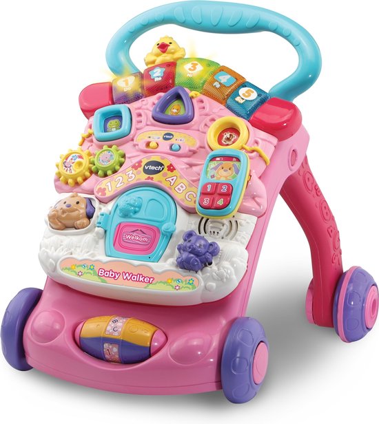 VTech 2-in-1 loophulpje Babywalker roze