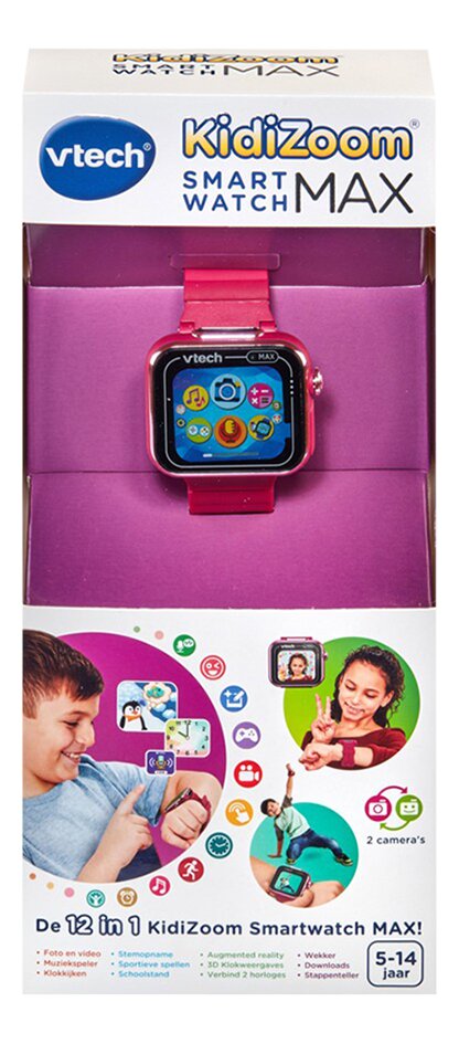VTech Kidizoom SmartWatch MAX Donker Roze
