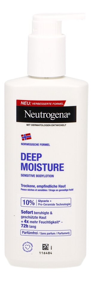 Neutrogena® Noorse Formule® Deep Moisture Body Lotion | Gevoelige Huid 250 Lichaamsverzorging