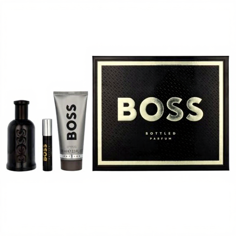 HUGO BOSS Bottled Giftset (Parfum Spray 100ml + Reisformaat Parfum Spray 10ml + Douche Gel 100ml)