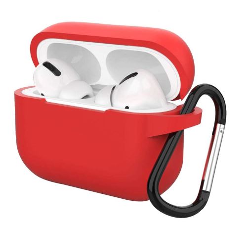 AirPods Pro Case Rode siliconen hoes compatibel met Apple Airpods Pro - Anti-kras