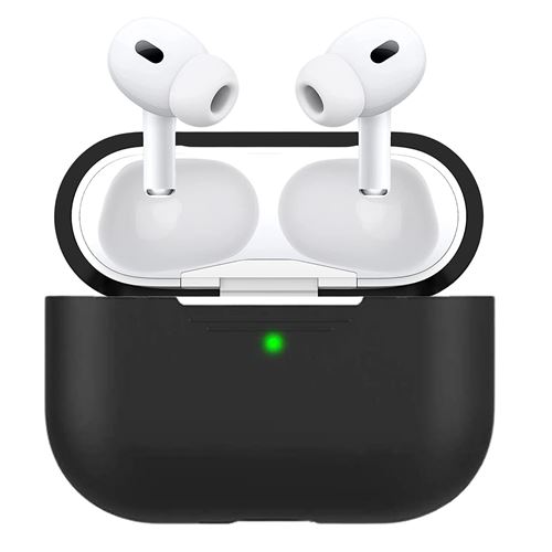 AirPods Pro-hoes Zwart siliconen omhulsel Compatibel met Airpods PRO 2 - Bescherming Anti-kras Anti-schok Anti-stof Phonillico®