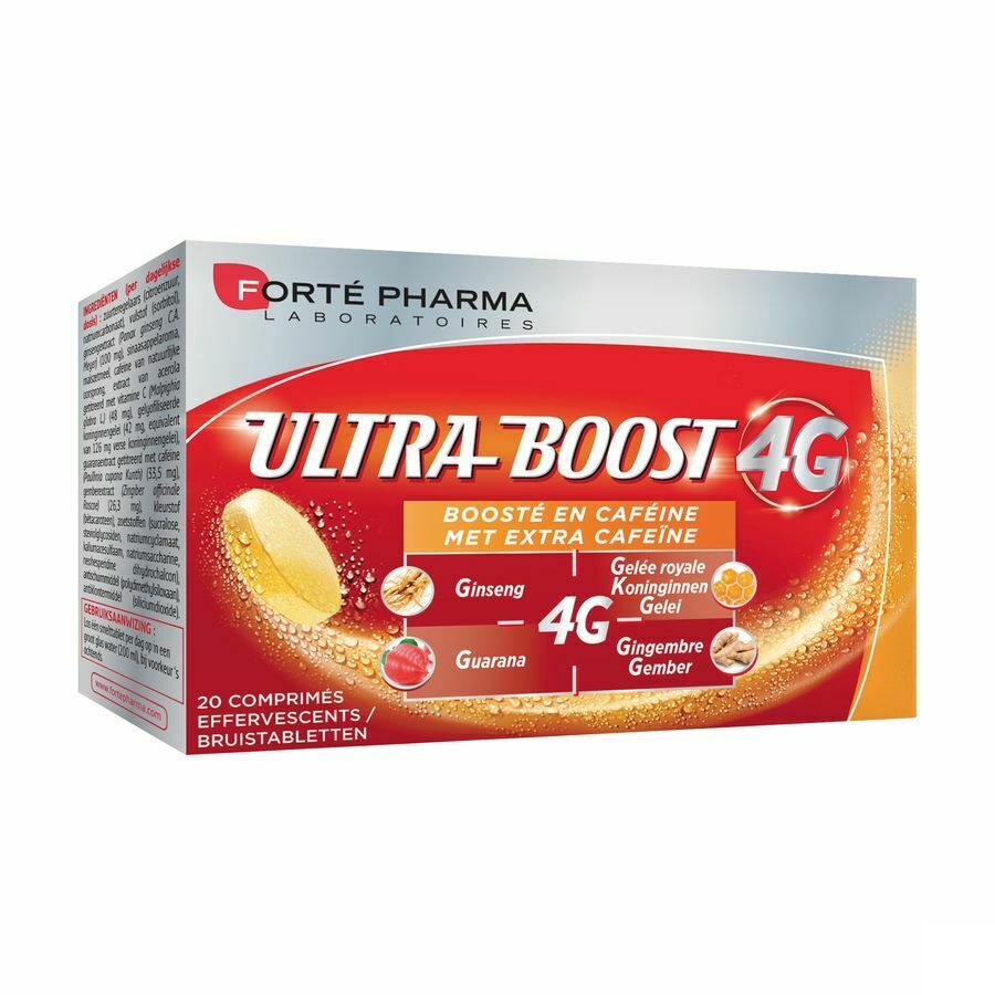 Forté Pharma Vitalite 4G Ultra Boost Cafeïne 20 Bruistabletten