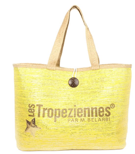 Les Tropeziennes Dames Strandtas | Geel | Maat: One Size