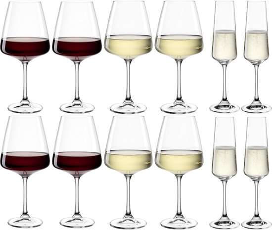 Leonardo PALADINO Wijnglazenset - set/12