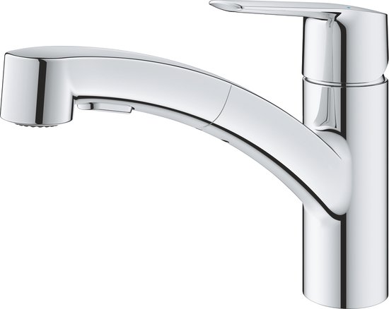 Grohe QuickFix Start keukenmengkraan met uittrekbare handdouche chroom