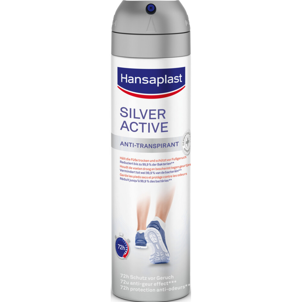 Hansaplast Silver Active Spray Voeten 150 Voetspray